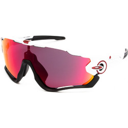 Oakley Jawbreaker OO 9290 05 Αθλητικά Γυαλιά Ηλίου Μάσκα Κοκάλινα Λευκά με Μώβ Καθρέπτη Φακό