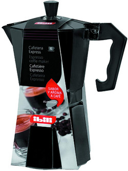 Ibili 612203 Μπρίκι Espresso 3Cups Μαύρο