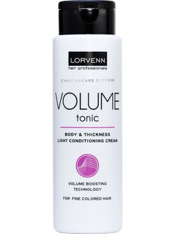 Lorvenn Volume Tonic Body & Thickness Conditioning Cream Conditioner για Επανόρθωση για Βαμμένα Μαλλιά 300ml