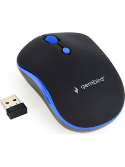 Gembird MUSW-4B-03 Ασύρματο Mini Ποντίκι Black Blue