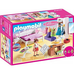 Playmobil Dollhouse Υπνοδωμάτιο με Ατελιέ Ραπτικής για 4+ Ετών 70208