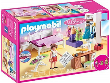 Playmobil Dollhouse Υπνοδωμάτιο με Ατελιέ Ραπτικής για 4+ Ετών 70208