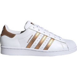 Adidas Superstar Γυναικεία Sneakers Λευκά Μπρονζέ FX7484