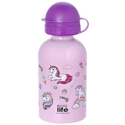 Ecolife Unicorn Παιδικό Μπουκάλι Θερμός Ανοξείδωτο BPA Free Λιλά 400ml