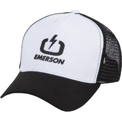 Emerson Καπέλο Jockey με Δίχτυ Snapback Υφασμάτινο Μαύρο Λευκό 212.EU01.07