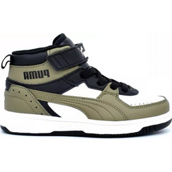 Puma Rebound Joy Παιδικά Sneakers Μποτάκια Χακί 374688-15