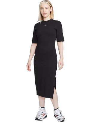 Nike Sportswear Essential Midi Καλοκαιρινό Αθλητικό Φόρεμα Μαύρο DV7878-010