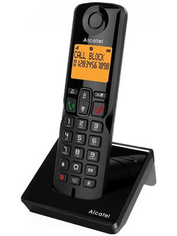 Alcatel S280 EWE Ασύρματο Τηλέφωνο με Ανοιχτή Ακρόαση Μαύρο