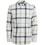Jack & Jones Ανδρικό Πουκάμισο Βαμβακερό Καρό Μακρυμάνικο Slim Fit Λευκό 12218557