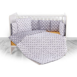 Lorelli Clouds Σετ Κούνιας Grey 4τμχ 20800144901