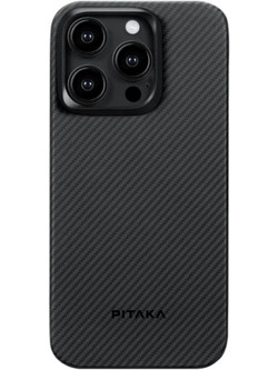 Pitaka MagEZ Case 4 600D Aramid Back Cover Fiber Black / Grey / Twill (iPhone 15 Pro)