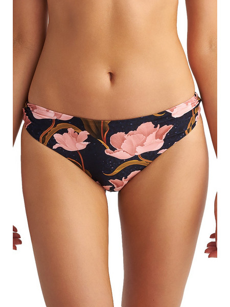BLU4U Bikini Slip Floral Μαύρο Ροζ 24365207-02
