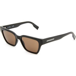 Lacoste L6002S 001 Ανδρικά Γυαλιά Ηλίου Τετράγωνα Κοκάλινα Μαύρα με Καφέ Polarized Φακό
