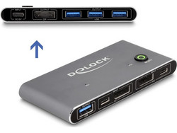 DeLOCK KVM Switch 18646 DisplayPort 4 x USB