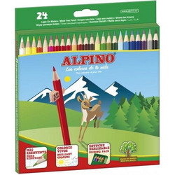 Alpino Ξυλομπογιές Σετ 24τμχ