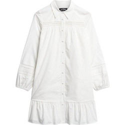 Superdry Mini Καθημερινό Φόρεμα Σεμιζιέ Λευκό W8011625A-FU4