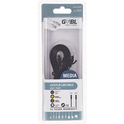 G&BL U/UTP Cat.6 Καλώδιο Δικτύου Ethernet 3m Black 300287