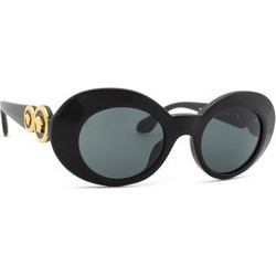 Versace VE4428U GB1/8745 Γυναικεία Γυαλιά Ηλίου Οβάλ Κοκάλινα Μαύρα με Μαύρο Polarized Φακό