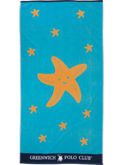 Greenwich Polo Club 3893 Παιδική Πετσέτα Θαλάσσης Γαλάζια 70x140cm