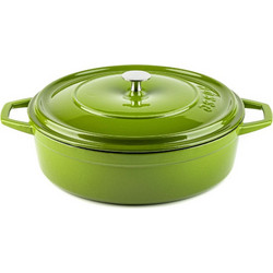 Hosse Kitchen Μαντεμένια Κατσαρόλα Ρηχή Bamboo 28cm