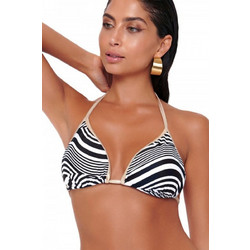 Bluepoint Optical Illusion Bikini Top Τριγωνάκι Μαύρο Λευκό 24066004-01