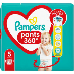 Pampers Pants 360 Πάνες Βρακάκι No5 12-17kg 28τμχ