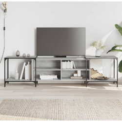 vidaXL Έπιπλο Τηλεόρασης Ξύλινο Γκρι Μ203xΠ37xΥ50cm 837610