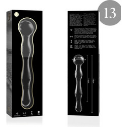Ibiza Nebula Series 13 Borosilicate Γυάλινο Dildo 18cm Clear