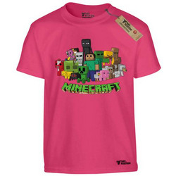 Takeposition Minecraft Gaming Heroes Παιδικό T-Shirt Κοντομάνικο Φούξια 806-4770-23