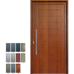 Alteex Πόρτα Ασφαλείας Laminate Καρυδιά Καφέ AL85695