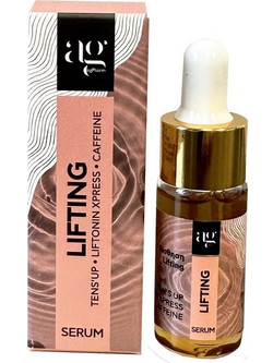 AG Pharm Lifting Serum Προσώπου για Σύσφιξη με Υαλουρονικό Αλόη & Καφεΐνη 10ml