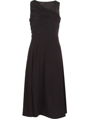 DKNY Midi Βραδινό Φόρεμα Μαύρο DD3KP365-BLK