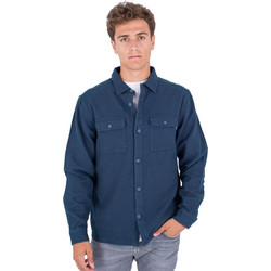 Hurley Ανδρικό Πουκάμισο Βαμβακερό Μακρυμάνικο Overshirt Navy Μπλε MVS0005660-093