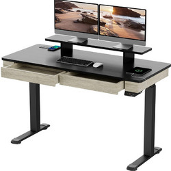 Eureka Γραφείο Ξύλινο Ρυθμιζόμενο Ύψος 140x60x122cm ERK-ED-I55-OG-EU