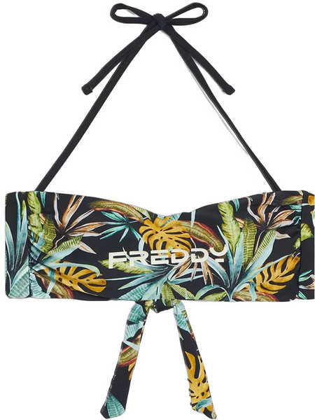 Freddy Bikini Top Strapless Μαύρο Κίτρινο Πράσινο FRY1WTP15
