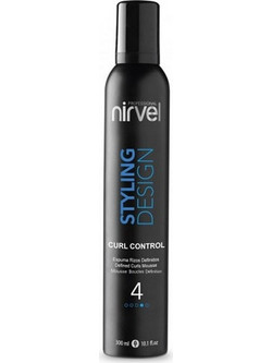 Nirvel Styling Design Curl Control 4 Αφρός Μαλλιών για Μπούκλες Πολύ Δυνατό Κράτημα Κράτημα 300ml