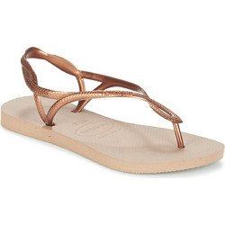 Havaianas Luna Γυναικεία Σανδάλια Ροζ Χρυσά 4129697-5282