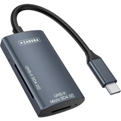 Caruba CR-SDUMSD Card Reader USB-C 3.2 Gen 2 για SD / microSD