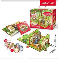 CubicFun Story Book & 3D Playset Κοκκινοσκουφίτσα 35τμχ