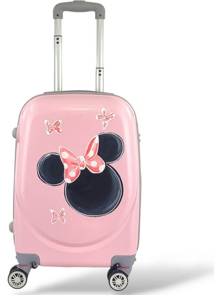 Playbags Collection Miss Mouse PS901-20 Παιδική Βαλίτσα Καμπίνας 55x36x21cm με 4 Ρόδες Ροζ