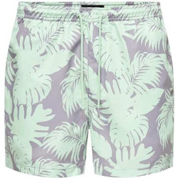 Only & Sons Ανδρικό Μαγιό Σορτς Floral Λευκό 22028821
