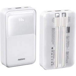 Remax RPP-21 Power Bank 20000mAh 22.5W με Θύρα USB-A & Θύρα USB-C Quick Charge 3.0 & Power Delivery White