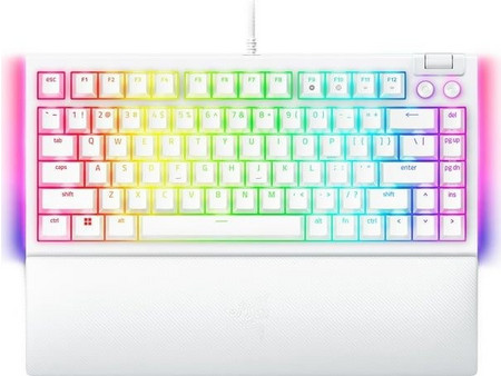 Razer BlackWidow V4 Μηχανικό Gaming Πληκτρολόγιο TenKeyLess με Razer Orange Διακόπτες RGB White