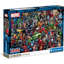 Puzzle Clementoni Compact Box Impossible Marvel 1000 Κομμάτια