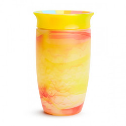 Munchkin Miracle 360 Sippy Tropical Swirl Εκπαιδευτικό Ποτήρι Yellow 296ml