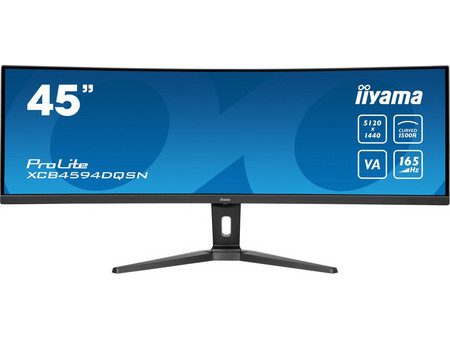 iiyama ProLite XCB4594DQSN-B1 Ultrawide VA HDR Curved Monitor 44.5" 5120x1440 165Hz 0.8ms