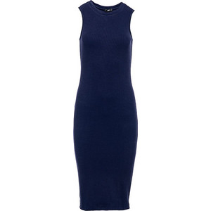 Bodymove Midi Καλοκαιρινό Καθημερινό Φόρεμα Ριπ Navy Μπλε 1344-1 Bodymove Midi Καλοκαιρινό Καθημερινό Φόρεμα Ριπ Navy Μπλε 1344-1