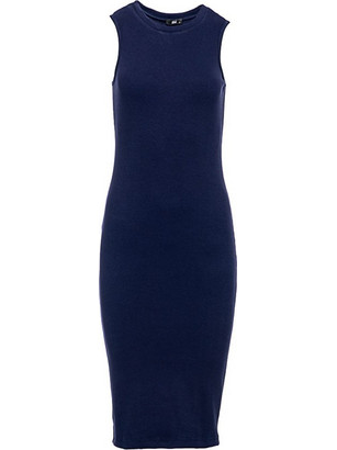 Bodymove Midi Καλοκαιρινό Καθημερινό Φόρεμα Ριπ Navy Μπλε 1344-1