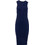 Bodymove Midi Καλοκαιρινό Καθημερινό Φόρεμα Ριπ Navy Μπλε 1344-1