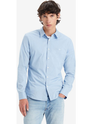 Levi's Ανδρικό Πουκάμισο Βαμβακερό Μακρυμάνικο Slim Fit Γαλάζιο 86625-0039